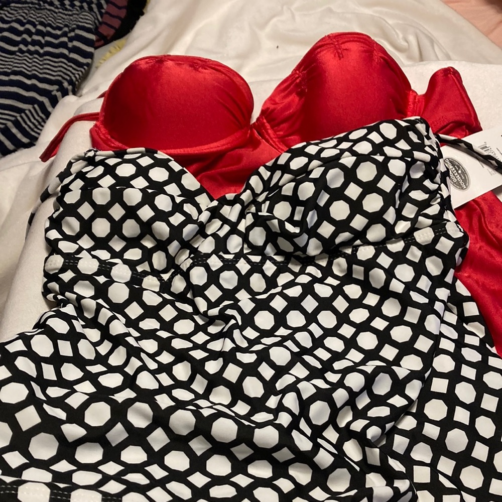 Two Catalina swimsuit tops